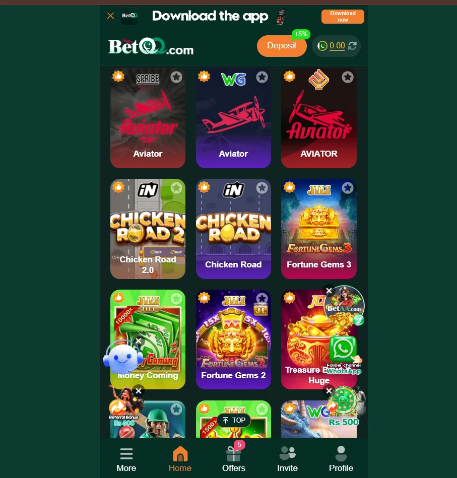 betqq game app interface